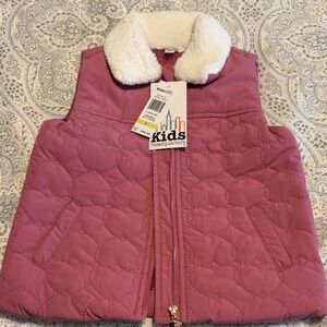 Kids Headquarters Pink Heart Quilted Vest